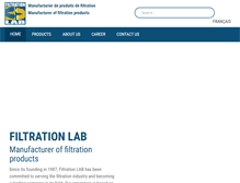 Tablet Screenshot of filtrationlab.com